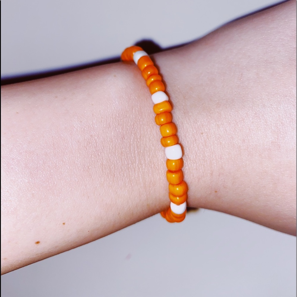 Orange & White Bracelet